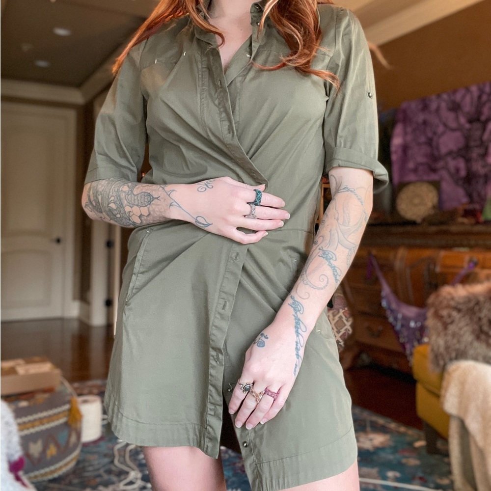 Army Green Zara Dress